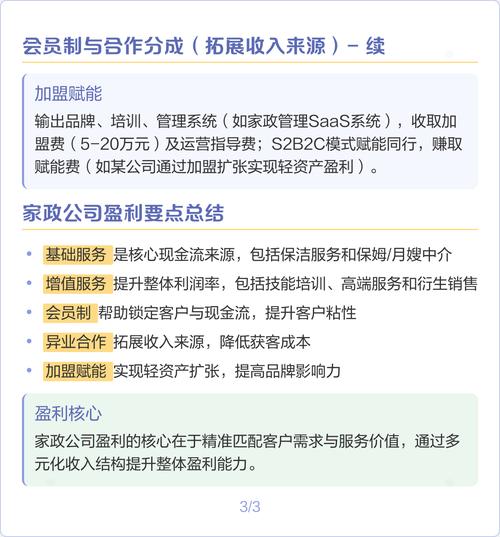 家政服务加盟店如何快速回本并盈利?