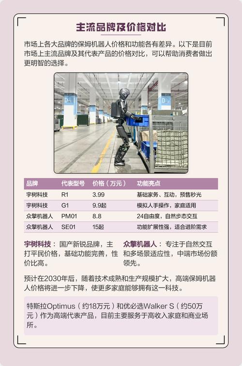 家政机器人价格表最新报价是多少？