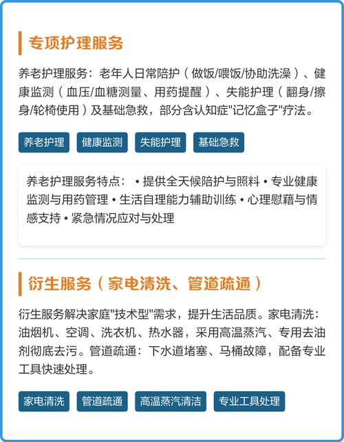 个体家政服务经营范围包括哪些项目?